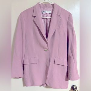Zara Oversized light pink blazer